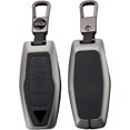 thumbnail image 1 of Key Fob Cover Compatible with Mitsubishi Outlander 2021-2025 4 Button Keychain Case Holder Protector,short-Black, 1 of 8