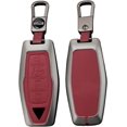 thumbnail image 1 of Key Fob Cover Compatible with Mitsubishi Outlander 2021-2025 4 Button Keychain Case Holder Protector,short-Red, 1 of 8