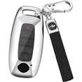 thumbnail image 1 of Key Fob Cover Compatible with Nissan Rogue Pathfinder Versa Kicks Sentra 2023-2025 TPU 3-5 Button Keychain Case Holder Protector,Silver, 1 of 6