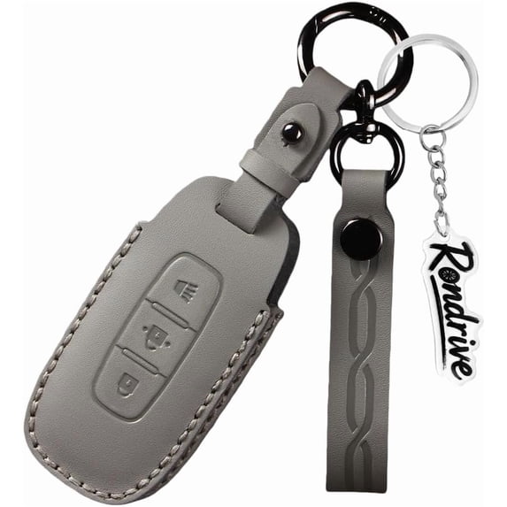 Key Fob Cover Compatible with Nissan Rogue Sentra Kicks Altima 2025-2026 Keychain Case Holder Protector,C-grey (3-btn-panic)