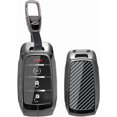thumbnail image 1 of Key Fob Cover Compatible with Ram 1500 2500 3500 4500 5500 2019-2026 Carbon Pattern Keychain Case Holder Protector,A, 1 of 6