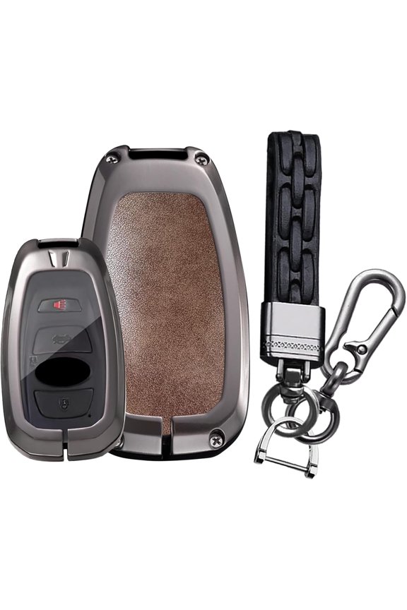 Key Fob Cover Compatible with Subaru Forester XV CrossTrek Ascent Outback Legacy Impreza STI WRX BRZ 4 Button Keychain Case Holder Protector