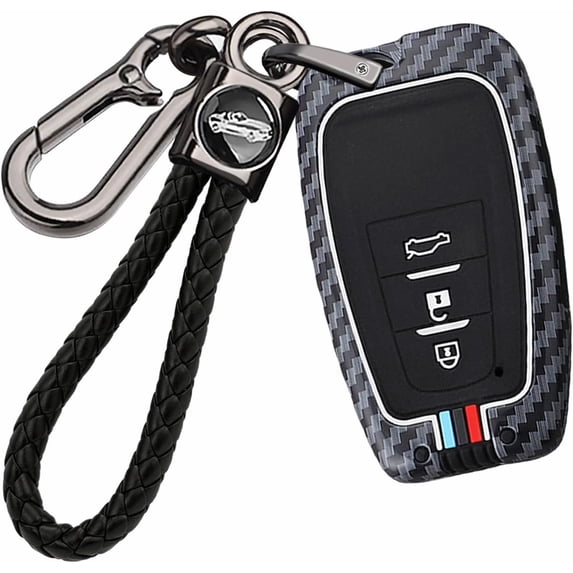 Key Fob Cover Compatible with Toyota 2017-2025 Keychain Case Holder Protector