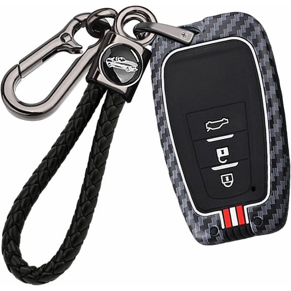 Key Fob Cover Compatible with Toyota 2017-2025 Keychain Case Holder Protector