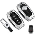 thumbnail image 1 of Key Fob Cover Compatible with Toyota 2025-2026 Keychain Case Holder Protector,Silver, 1 of 6