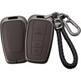 thumbnail image 1 of Key Fob Cover Compatible with Toyota 4Runner RAV4 Camry Prius Prado Keychain Case Holder Protector,B Keychain Brown, 1 of 5