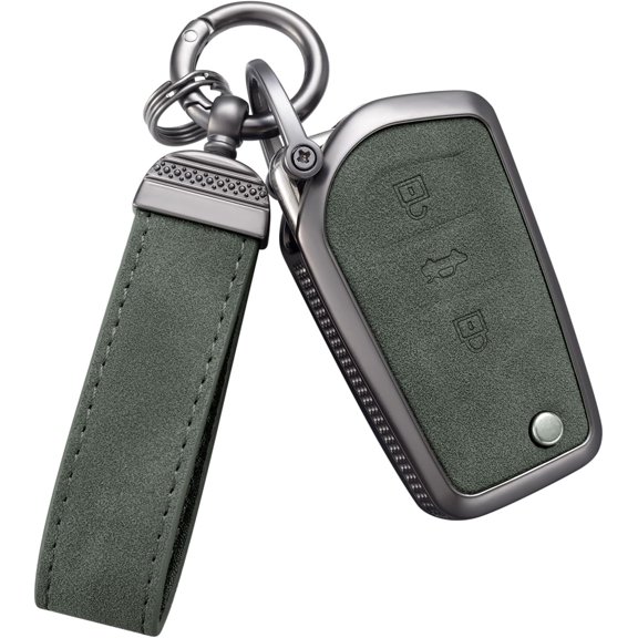 Key Fob Cover Compatible with Toyota Avalon Camry Corolla RAV4 Sequoia Highlander 4 Button Keychain Case Holder Protector,1,model3-Green