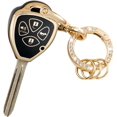thumbnail image 1 of Key Fob Cover Compatible with Toyota Avalon Camry Corolla Venza 2008-2013 Keychain Case Holder Protector,Black 4buttons, 1 of 5