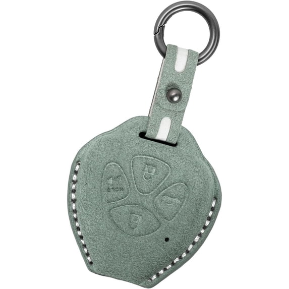 Key Fob Cover Compatible with Toyota Camry Corolla Venza Avalon 2006-2016 4 Button Keychain Case Holder Protector,Light Green