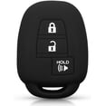 thumbnail image 1 of Key Fob Cover Compatible with Toyota Camry Corolla RAV4 Prius C Highlander 2012-2020 4 Button Keychain Case Holder Protector,Black 3 Buttons, 1 of 7