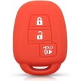 thumbnail image 1 of Key Fob Cover Compatible with Toyota Camry Corolla RAV4 Prius C Highlander 2012-2020 4 Button Keychain Case Holder Protector,Red 3 Buttons, 1 of 7