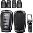 thumbnail image 1 of Key Fob Cover Compatible with Toyota Camry RAV4 Highlander 2018-2026 4 Button Keychain Case Holder Protector,A keychain, 1 of 9