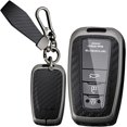thumbnail image 1 of Key Fob Cover Compatible with Toyota Camry RAV4 Highlander 2018-2026 4 Button Keychain Case Holder Protector,B keychain, 1 of 9