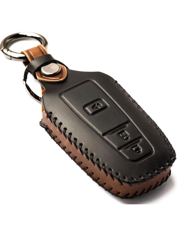 Key Fob Cover Compatible with Toyota Camry RAV4 Highlander Avalon C-HR Prius Corolla GT86 2018-2025 4 Button Keychain Case Holder Protector,3b-black