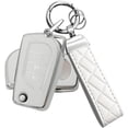 thumbnail image 1 of Key Fob Cover Compatible with Toyota Camry SE/LE 2018-2024 Corolla LE 2020-2026 4 Button Keychain Case Holder Protector,Silver White, 1 of 6