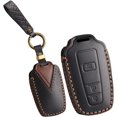 thumbnail image 1 of Key Fob Cover Compatible with Toyota Highlander Camry C-HR RAV4 2018-2026 4 Button Keychain Case Holder Protector,2＋1 Button Black, 1 of 7