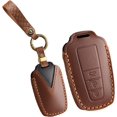 thumbnail image 1 of Key Fob Cover Compatible with Toyota Highlander Camry C-HR RAV4 2018-2026 4 Button Keychain Case Holder Protector,3 Button Brown, 1 of 6