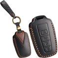 thumbnail image 1 of Key Fob Cover Compatible with Toyota Highlander Camry C-HR RAV4 2018-2026 4 Button Keychain Case Holder Protector,4 Button Black, 1 of 6