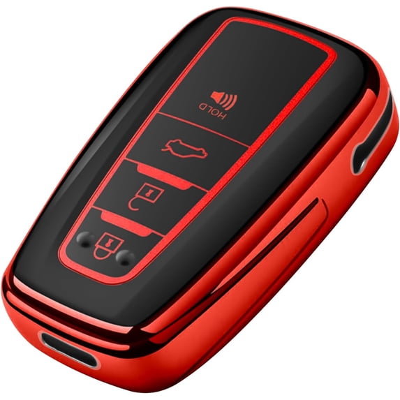 Key Fob Cover Compatible with Toyota RAV4 Camry 4Runner Highlander Corolla Prius Avalon C-HR GT86 2019-2025 Keychain Case Holder Protector,Blue
