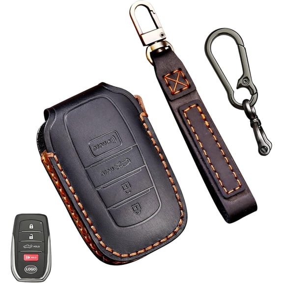 Key Fob Cover Compatible with Toyota Tundra Corolla Cross Venza Sequoia 2022-2025 1 Button Keychain Case Holder Protector,1,3 1 Button