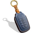 thumbnail image 1 of Key Fob Cover Compatible with Toyota Tundra Corolla Cross Venza Sequoia Highlander Avalon RAV4 Camry C-HR Prius Keychain Case Holder Protector,Blue, 1 of 7