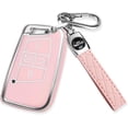 thumbnail image 1 of Key Fob Cover Compatible with Volkswagen Atlas Alltrack Jetta Passat Tiguan Keychain Case Holder Protector,Pink, 1 of 7