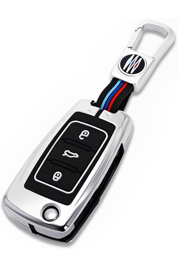 Key Fob Cover Compatible with Volkswagen Jetta Atlas Passat Taos Beetle Keychain Case Holder Protector,1