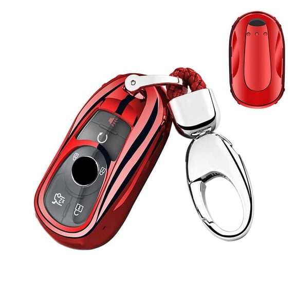 Key Fob Cover,Fit for Buick Enclave Lacrosse Verano Encore Regal Envision Cascada GL8,3 4 5 Buttons Smart keyless Entry Key Fob Soft TPU Case Protector Shell Holder with Key Chain