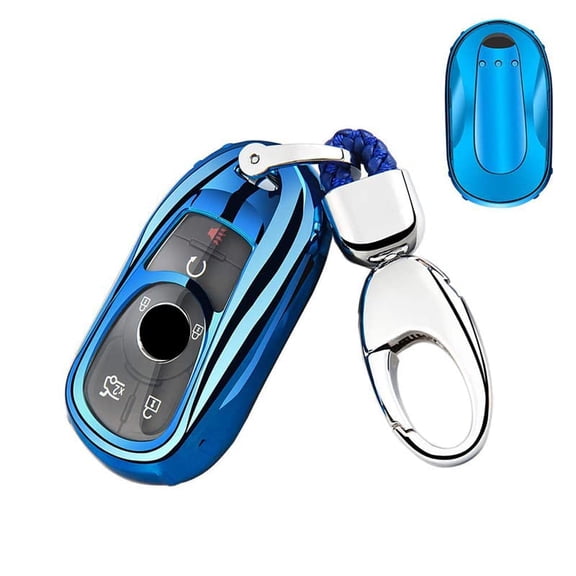 Key Fob Cover,Fit for Buick Enclave Lacrosse Verano Encore Regal Envision Cascada GL8,3 4 5 Buttons Smart keyless Entry Key Fob Soft TPU Case Protector Shell Holder with Key Chain