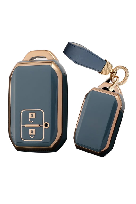 Key Fob Cover Fit For Suzuki Swift Key Case Keychain Key Shell Box Soft TPU Accessories Protector 2 button Keychain