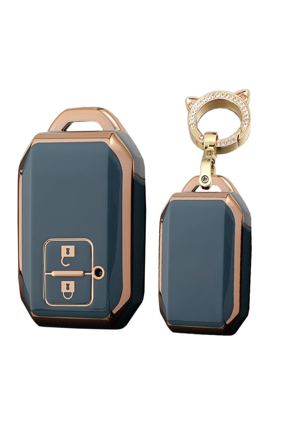 Key Fob Cover Fit For Suzuki Swift Key Case Keychain Key Shell Box Soft TPU Accessories Protector 2 button Keychain