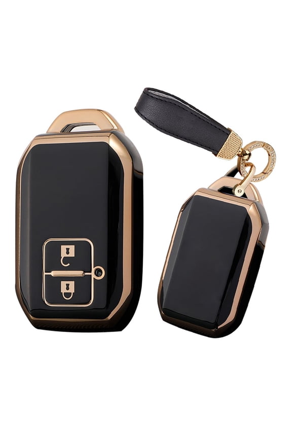 Key Fob Cover Fit For Suzuki Swift Key Case Keychain Key Shell Box Soft TPU Accessories Protector 2 button Keychain