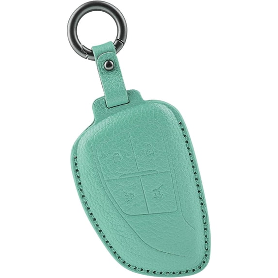 Key Fob Cover Fit for Buick Envision Avenir Chevy Suburban GMC Yukon 2020-2024 Keychain Leather Full Protection Key Shell Key Case Car Accessories