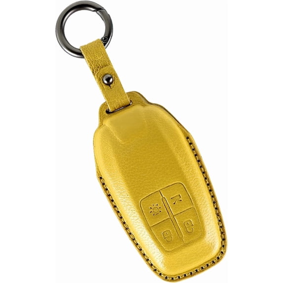 Key Fob Cover Fit for Ferrari F430 488 458 F12 Roma 812 F8 Smart Remote Key Case Protector with Keychain Key Holder