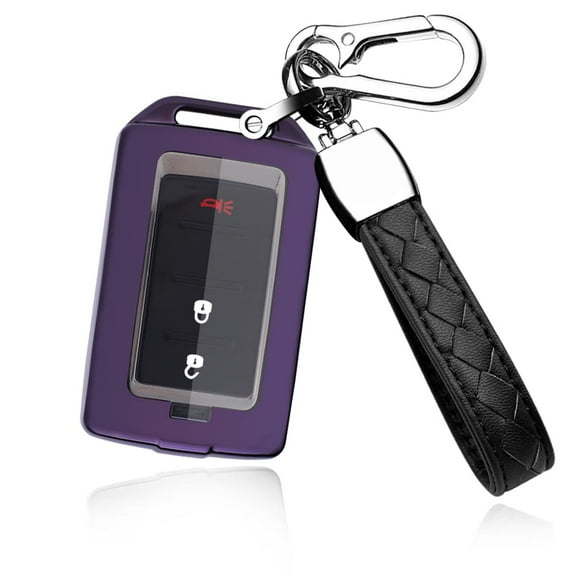 Key Fob Cover for Jeep Grand Wagoneer Grand Cherokee 2021 2022 Key Case Shell Holder Accessories with Keychains fit Jeep Wagoneer 3 4 5 6 Buttons Car Key