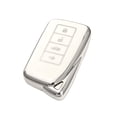 thumbnail image 1 of Key Fob Cover Key Case Shell Compatible with Lexus,Smart Key Car Accessories,White Sliver, 1 of 6