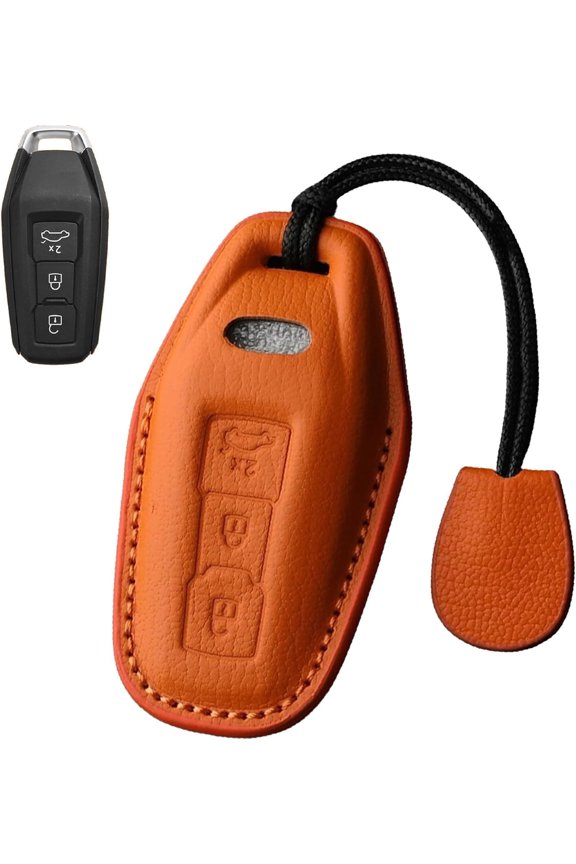 Key Fob Cover fit for 2025 Audi Real Leather Key Case Fit for Audi 2025 A5 A5L A6 A6L Q6L Q6 RS Q6 RS6 SQ6 S6 e-tron Keychains
