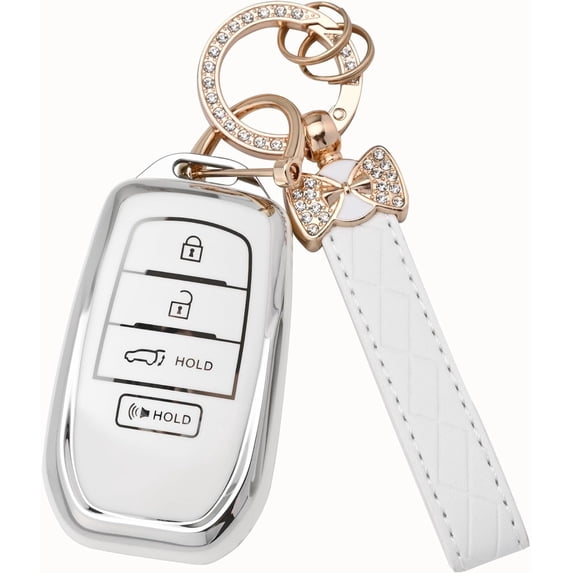 Key Fob Cover for Toyota 4Runner RAV4 C-HR Camry Corolla Avalon Prius ...