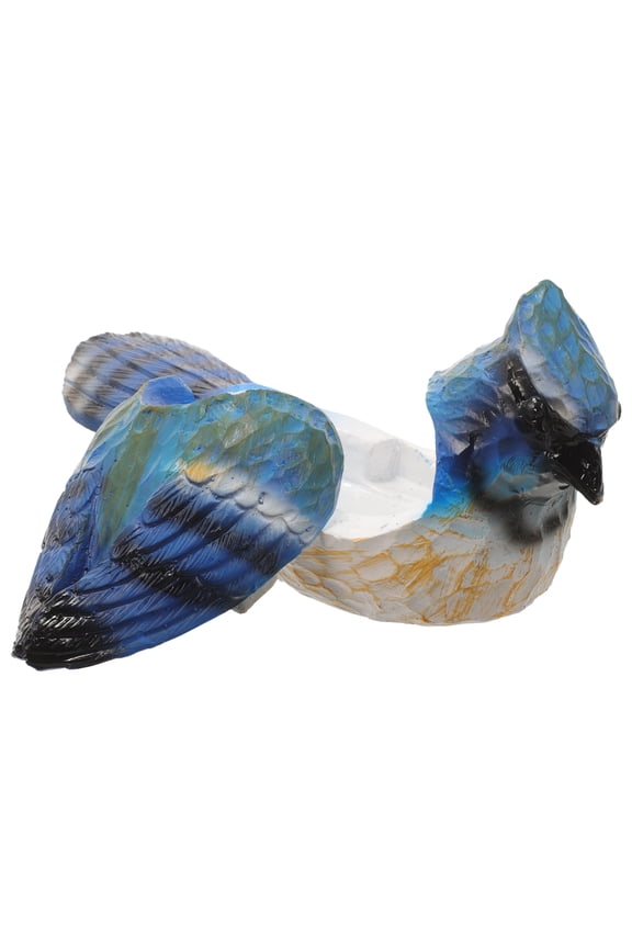 Key Hiding Place For Outdoors Bird Garden Key Hider Box Blue Resin 1 Pcs Home Decoration
