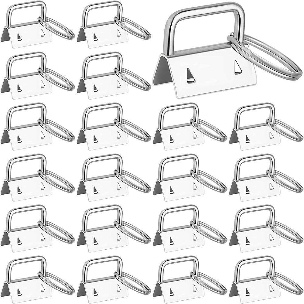 Key Fob Hardware,42PCS 1 Inch Keychain Hardware Set Key Fob Hardware