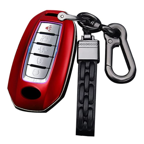 Key Fob Jacket with Keychian Compatible with Infiniti 2018-up Car Key Housing Keyless Entry Remote Protector for Q50 Q60 QX50 QX55 QX60