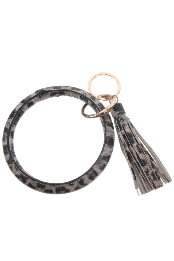 Key Fob Key Chain with Tassel Fashionable Leopard Print Keychain Key Chains for Women Women Key Chain Miss