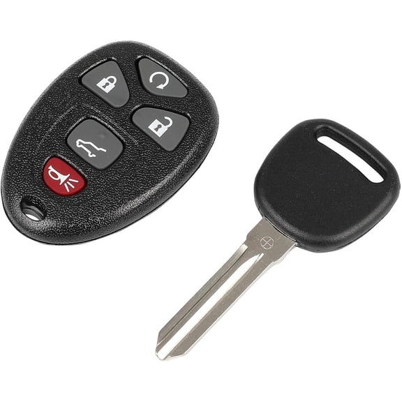 Key Fob Keyless Entry 2008-2017 for Buick for Enclave 3.6L, 2009-2013 for Cadillac for Escalade 6.0L, 2007-2009 for Chevy for Tahoe 4.8L (1 PCS) 5 buttons 315Mhz