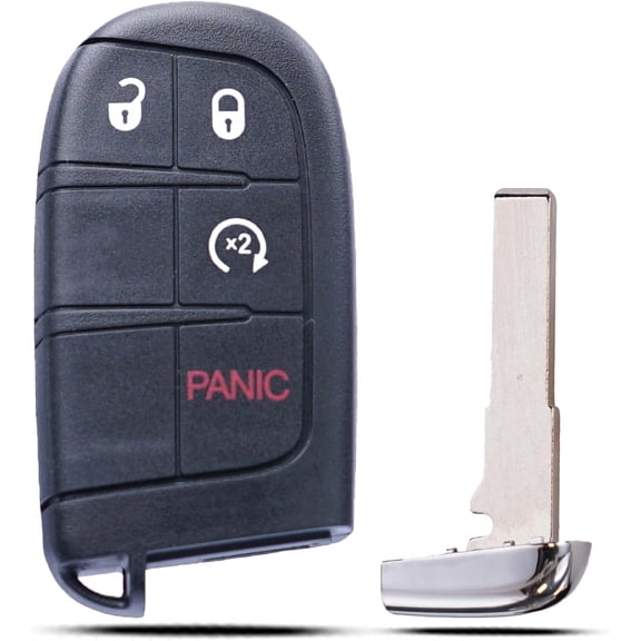 Key Fob Keyless Entry Fits for Jeep Compass 2017 2018 2019 2020 2021 2022 2023 2024 Smart Remote Control Key Replacement M3N-40821302 68250337AB with Remote Start Button