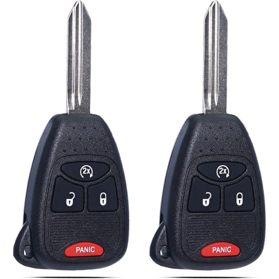 Key Fob Keyless Entry for Jeep Wrangler Patriot Compass 2007-2011 2012 2013 204 2015 2016 / RAM 1500 Caliber Dakota Remote Control Head Key Replacement OHT692713AA