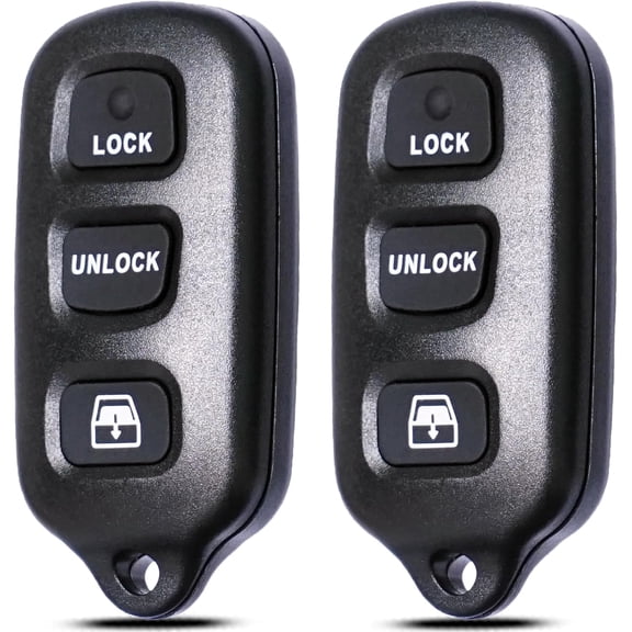 Key Fob Keyless Entry Fits for Toyota 4Runner Sequoia 1999 2000 2001 2002 2003 2004 2005 2006 2007 2008 2009 Remote Control Replacement 89742-35050 HYQ12BBX HYQ1512Y (Set of 2)