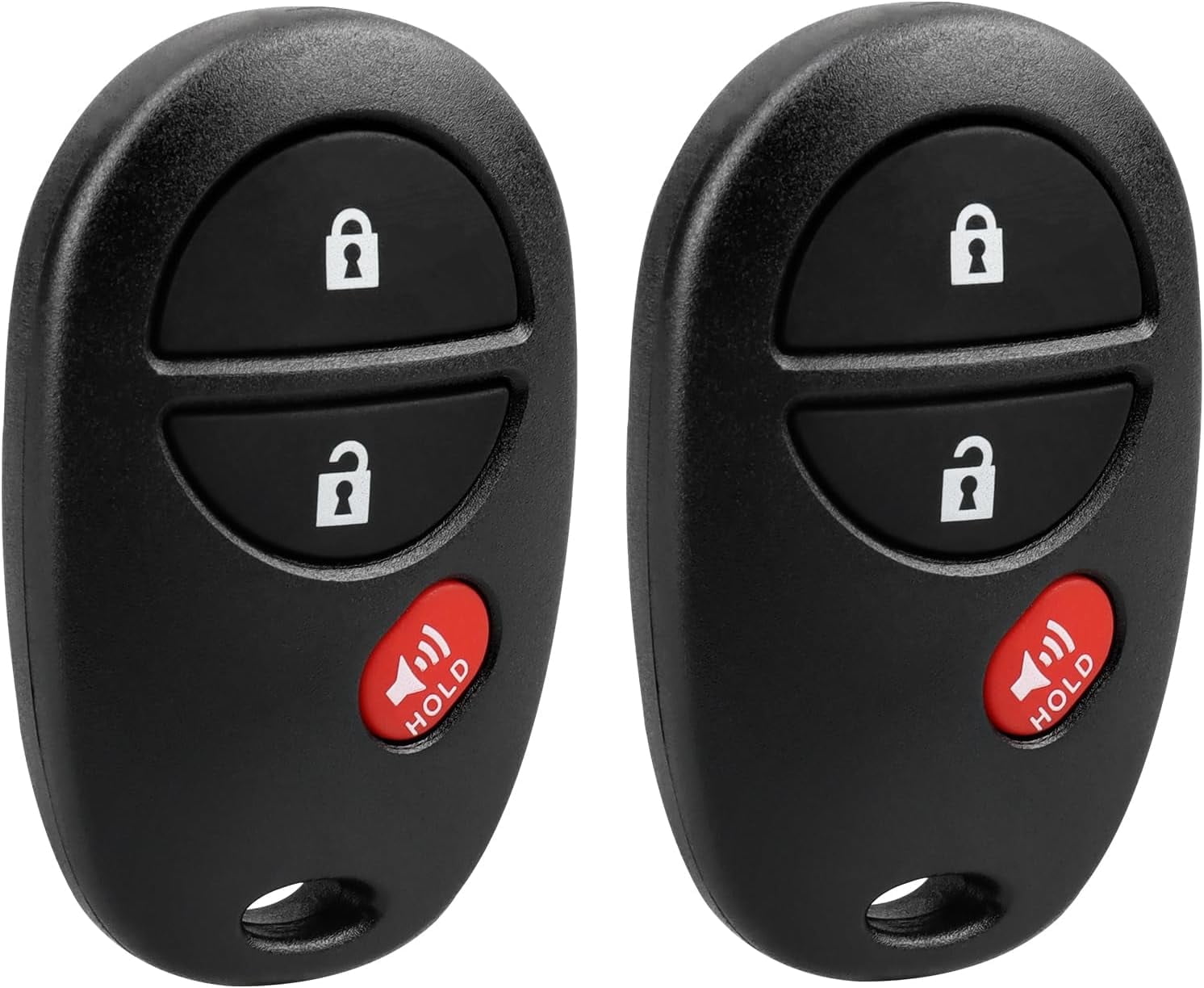 Vurkcy 2-Pack Replacement Key Fob For 2004-2016 Toyota Sienna (GQ43VT20T, 6-Button)