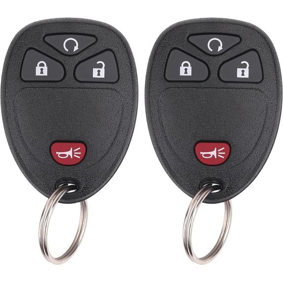 Key Fob Keyless Entry Remote Compatible with Chevrolet Silverado Traverse Avalanche, GMC Sierra, Pontiac Torrent, Saturn Outlook Vue 2007-2017, Replacement for OUC60270, OUC60221 (Pack of 2)