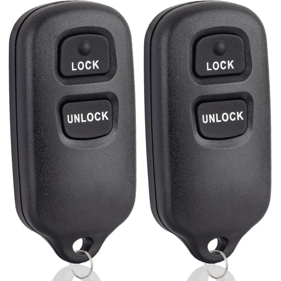 Key Fob Keyless Entry Remote Control Compatible with Toyota Tundra Rav4 Highlander Celica Echo Yaris Prius FJ Cruiser/Scion xA xB Car Key Replacement for HYQ12BBX 2 Packs