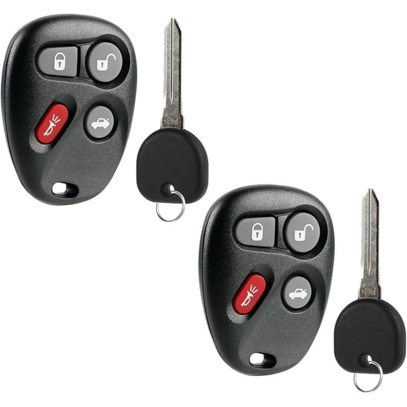 Key Fob Keyless Entry Remote fits 2003-2007 Cadillac CTS + PK3 Key (12223130-50), Set of 2